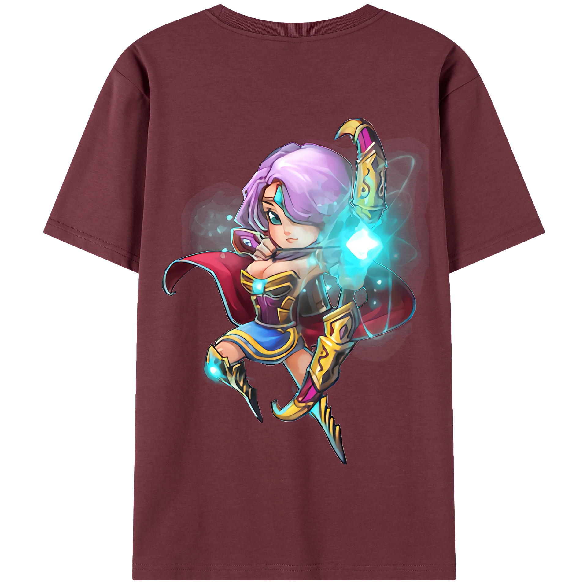 リーグ・オブ・レジェンド League of Legends LOL 綿100％半袖Tシャツ（背面プリント）